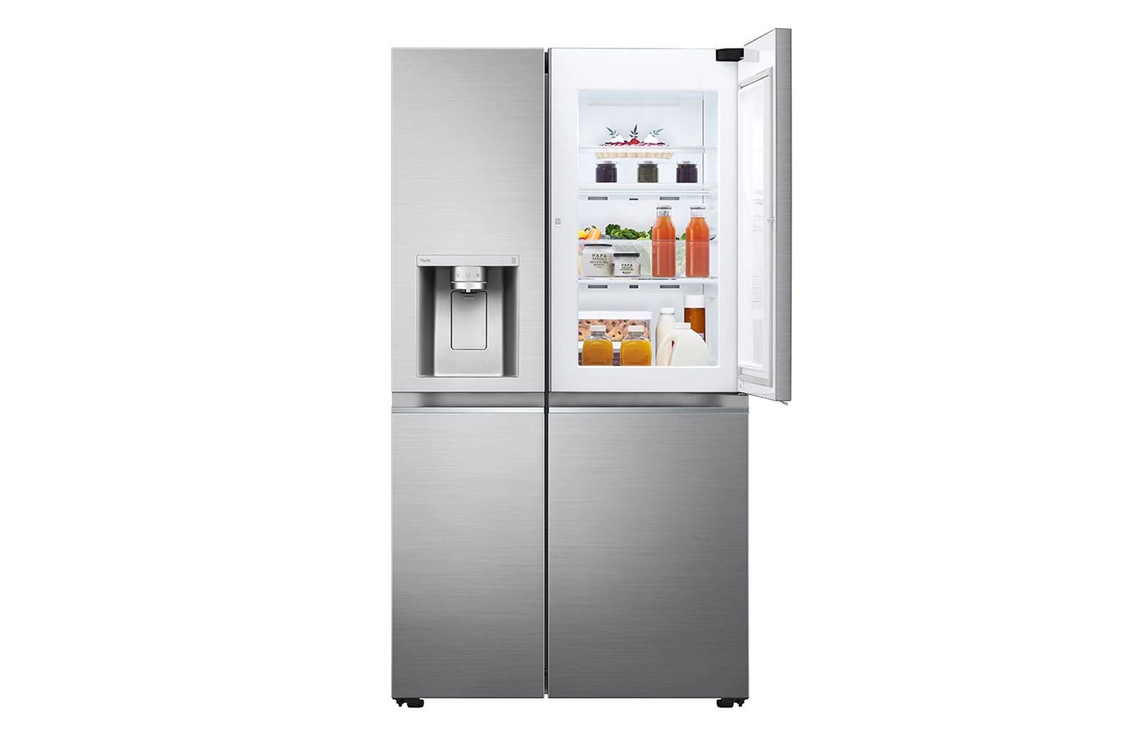 LG Side-by-Side mit Door-in-Door ™ |  Eis-, Crushed Ice- und Wasserspender  | 635 Liter Kapazität | Festwasseranschluss  | LG GSJV70PZTE, GSJV70PZTE