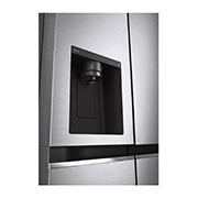 LG Side-by-Side mit Door-in-Door ™ |  Eis-, Crushed Ice- und Wasserspender  | 635 Liter Kapazität | Interner Wassertank 4L | Matt Black Steel | LG GSJV71PZLE, GSJV71PZLE