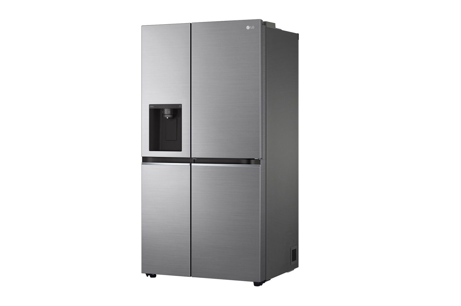 LG Side-by-Side mit Door-in-Door ™ |  Eis-, Crushed Ice- und Wasserspender  | 635 Liter Kapazität | Interner Wassertank 4L | Matt Black Steel | LG GSJV71PZLE, GSJV71PZLE