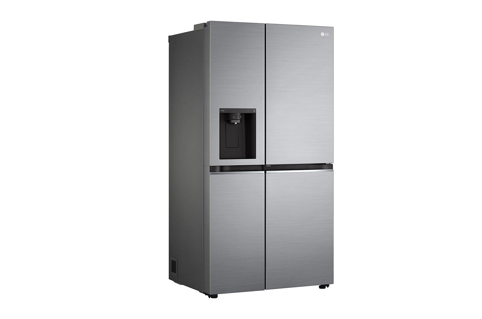 LG Side-by-Side mit Door-in-Door ™ |  Eis-, Crushed Ice- und Wasserspender  | 635 Liter Kapazität | Interner Wassertank 4L | Platinum Silver | LG GSJV71PZTE, GSJV71PZTE