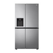 LG Side-by-Side mit Door-in-Door ™ |  Eis-, Crushed Ice- und Wasserspender  | 635 Liter Kapazität | Interner Wassertank 4L | Platinum Silver | LG GSJV71PZTE, GSJV71PZTE