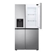 LG Side-by-Side mit Door-in-Door ™ |  Eis-, Crushed Ice- und Wasserspender  | 635 Liter Kapazität | Interner Wassertank 4L | Platinum Silver | LG GSJV71PZTE, GSJV71PZTE