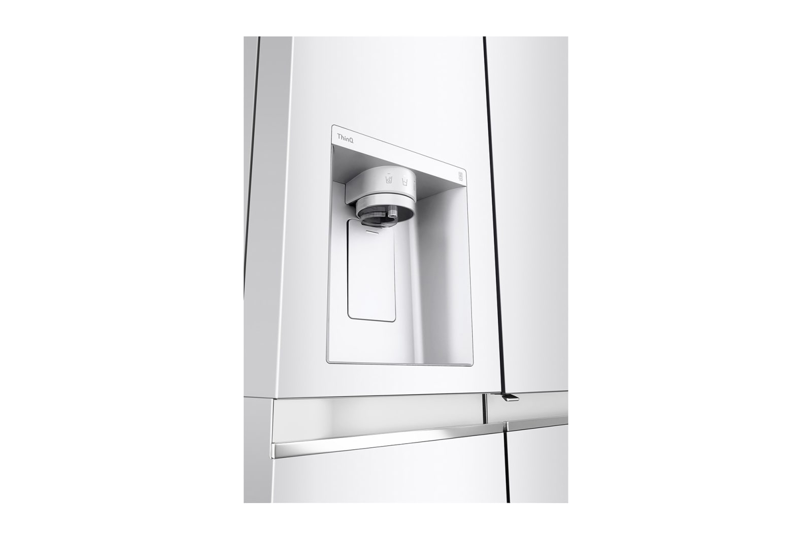 LG Side-by-Side mit Door-in-Door® | Eis-, Crushed Ice- und Wasserspender | 635 Liter Kapazität | Energieeffizienzklasse E | Interner Wassertank 4L | Super White | LG GSJV71SWTE, GSJV71SWTE