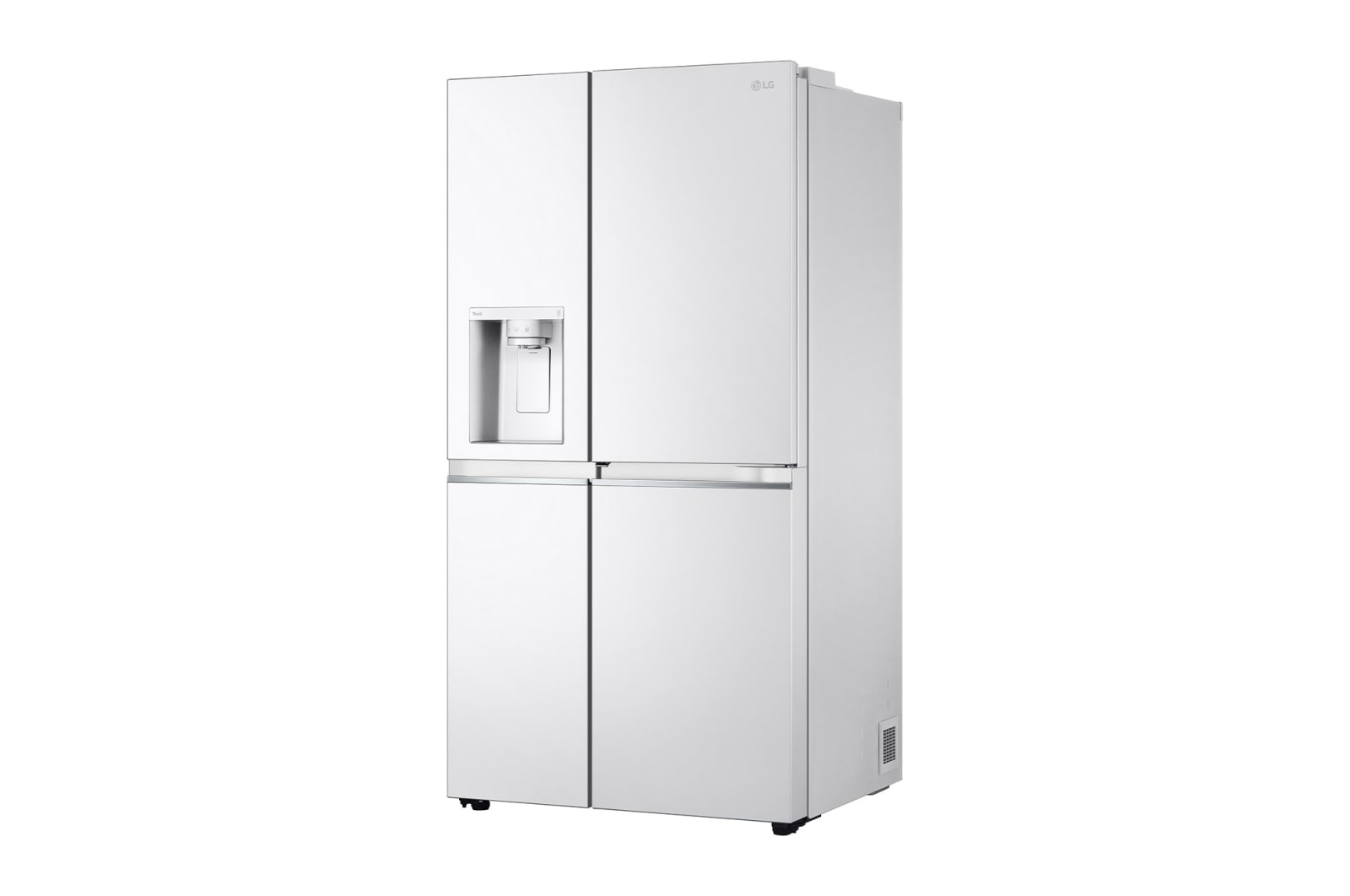 LG Side-by-Side mit Door-in-Door® | Eis-, Crushed Ice- und Wasserspender | 635 Liter Kapazität | Energieeffizienzklasse E | Interner Wassertank 4L | Super White | LG GSJV71SWTE, GSJV71SWTE