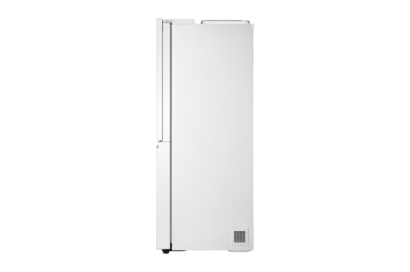 LG Side-by-Side mit Door-in-Door® | Eis-, Crushed Ice- und Wasserspender | 635 Liter Kapazität | Energieeffizienzklasse E | Interner Wassertank 4L | Super White | LG GSJV71SWTE, GSJV71SWTE