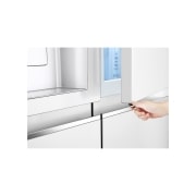 LG Side-by-Side mit Door-in-Door® | Eis-, Crushed Ice- und Wasserspender | 635 Liter Kapazität | Energieeffizienzklasse E | Interner Wassertank 4L | Super White | LG GSJV71SWTE, GSJV71SWTE