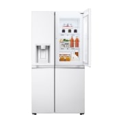 LG Side-by-Side mit Door-in-Door® | Eis-, Crushed Ice- und Wasserspender | 635 Liter Kapazität | Energieeffizienzklasse E | Interner Wassertank 4L | Super White | LG GSJV71SWTE, GSJV71SWTE