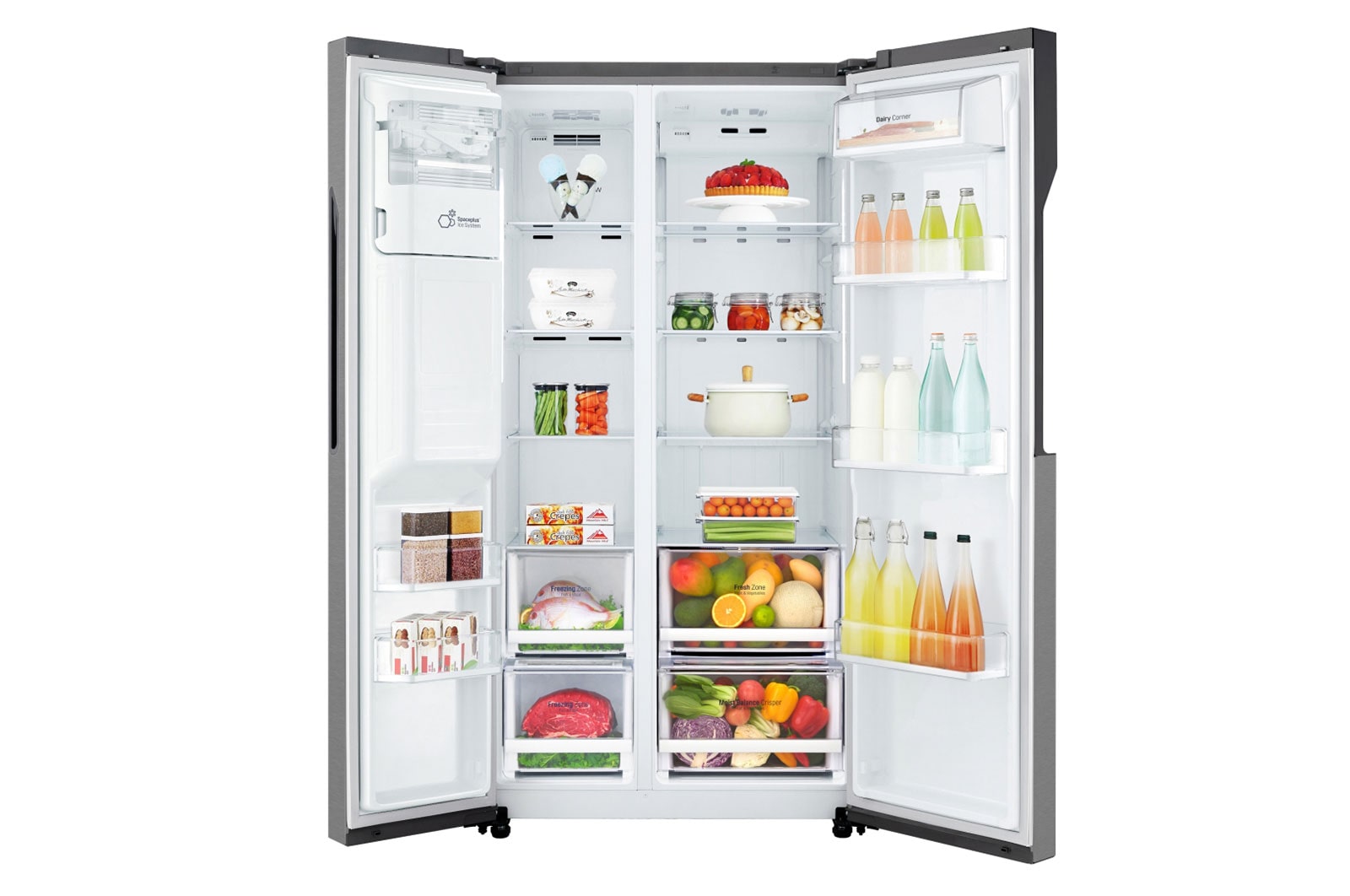 LG Side-by-Side mit Eis-, Crushed Ice- und Wasserspender | Total No Frost, GSL360ICEZ