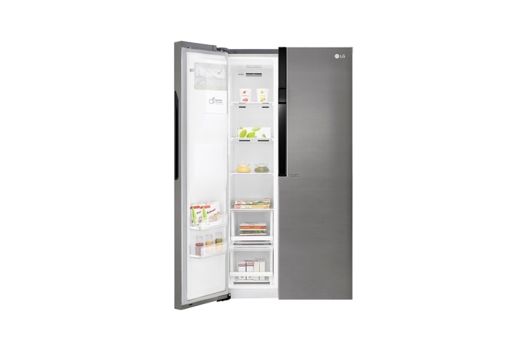 LG Side-by-Side mit Total No Frost | 606 Liter | kein Festwassernaschluss notwendig, GSL361ICEZ