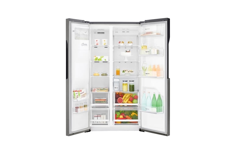 LG Side-by-Side mit Total No Frost | 606 Liter | kein Festwassernaschluss notwendig, GSL361ICEZ