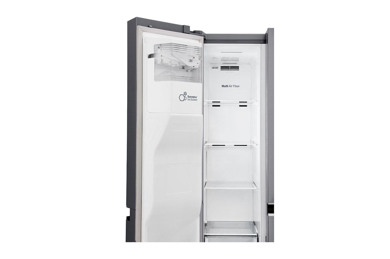 LG Side-by-Side mit mit Eis-, Crushed Ice- und Wasserspender | Total No Frost | DoorCooling+™ | 601 L Kapazität , GSL461ICEE