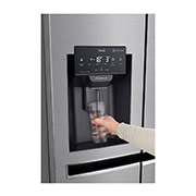 LG Side-by-Side mit mit Eis-, Crushed Ice- und Wasserspender | Total No Frost | DoorCooling+™ | 601 L Kapazität , GSL461ICEE