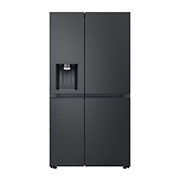 LG Side-by-Side mit Eis-, Crushed Ice- und Wasserspender | 628 Liter Kapazität | EEK C | Interner Wassertank 4L | Essence Black Steel | GSLE91EVAC, GSLE91EVAC