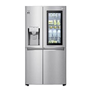 LG Side-by-Side mit InstaView Door-in-Door™ | 625 Liter Kapazität | Eis-, CrushedIce-und Wasserspender | Festwasseranschluss | Total No Frost | DoorCooling+™ |ThinQ®, GSX960NECE