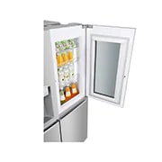LG Side-by-Side mit InstaView Door-in-Door™ | 625 Liter Kapazität | Eis-, Crushed Ice-und Wasserspender | kein Festwasseranschluss | Total No Frost, GSX971NEAE