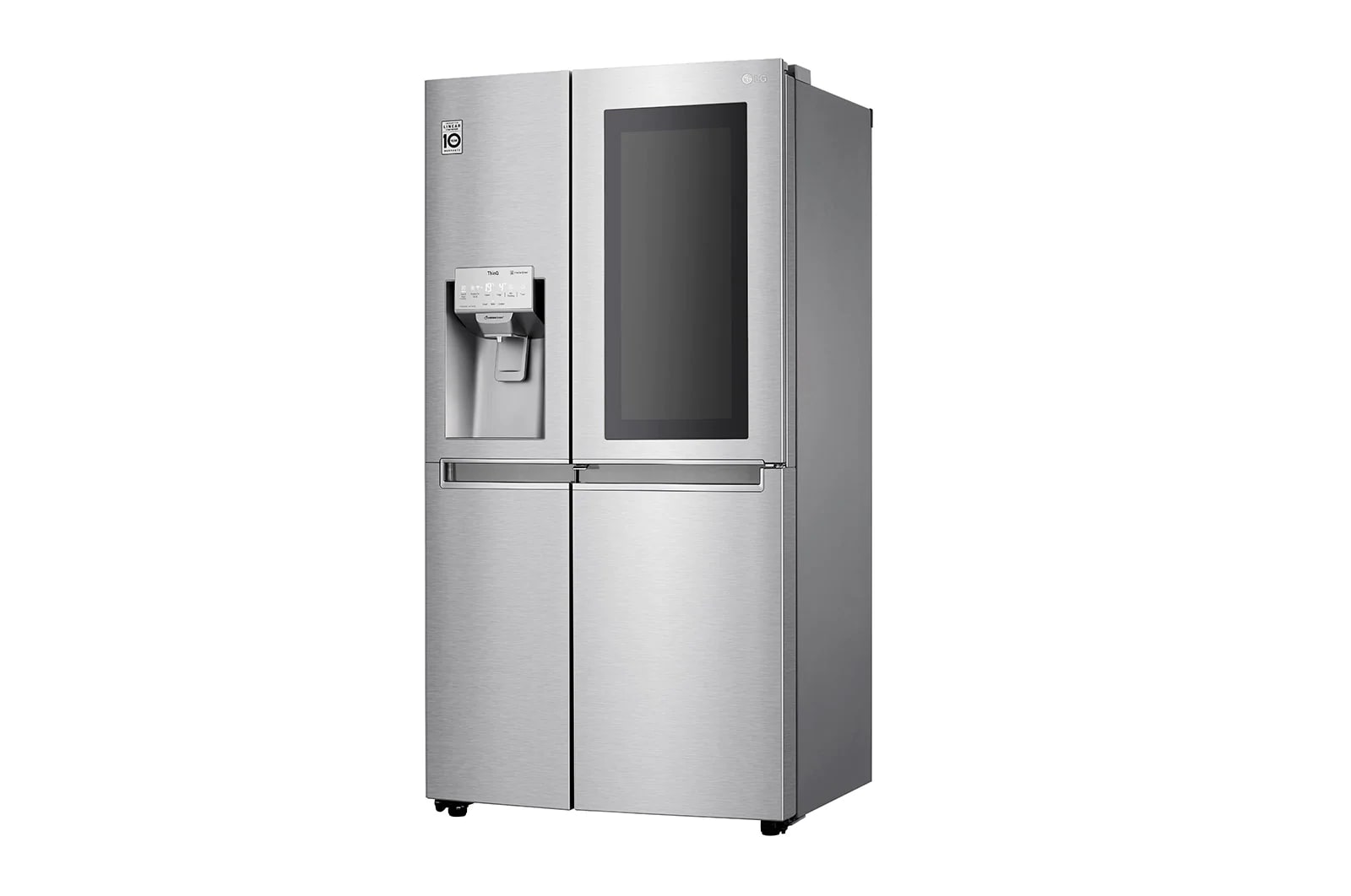 LG Side-by-Side mit InstaView Door-in-Door™ | 625 Liter Kapazität | Eis-, Crushed Ice-und Wasserspender | kein Festwasseranschluss | Total No Frost, GSX971NEAE
