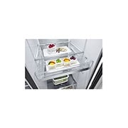 LG Side-by-Side mit  InstaView Door-in-Door® | Craft Ice, Crushed Ice, Eiswürfel und Wasserspender | 635 Liter Kapazität | Energieeffizienzklasse E | Festwasseranschluss | Matte Black Steel | LG GSXV90MCDE, GSXV90MCDE