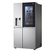 LG Side-by-Side mit InstaView Door-in-Door ™ | Eis-, Crushed Ice- und Wasserspender | 635 Liter Kapazität | Shiny Steel | LG GSXV91BSAE, GSXV91BSAE