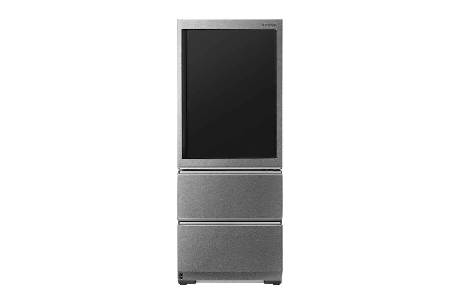 LG SIGNATURE Kühl-Gefrierkombination mit InstaView Door-in-Door®  | 435 Liter Kapazität  | ​​Energieeffizienzklasse ​F​ | Edelstahl mit Textured Steel®-Finish | LSR200B, LSR200B