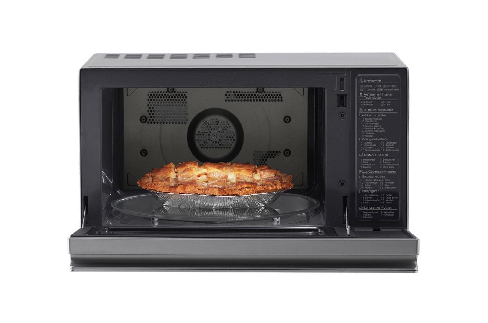 LG Mikrowellenofen mit Smart Inverter Technologie und Quarzgrill, MJ3965ACS