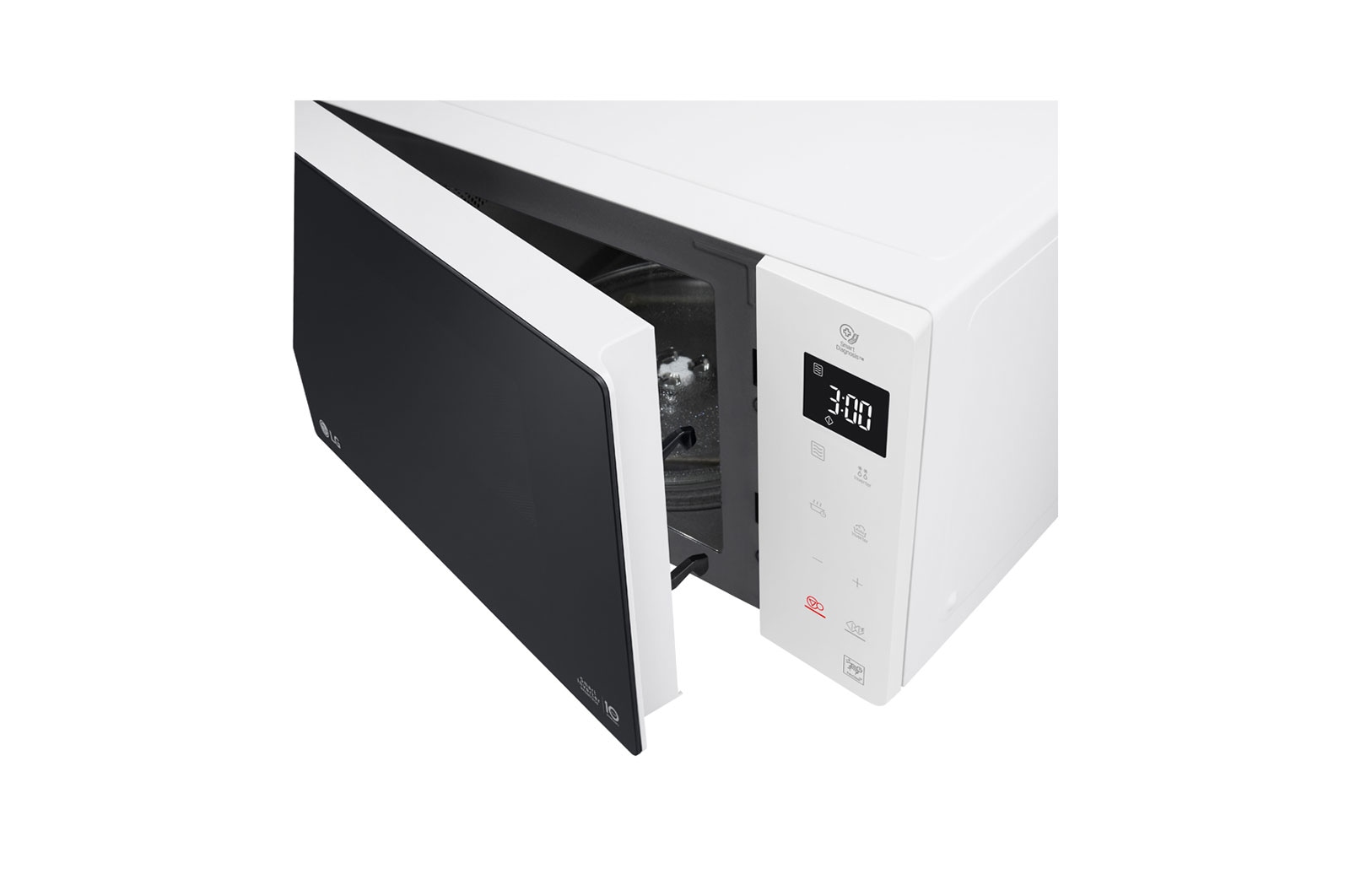 LG Solo-Mikrowelle mit Smart Inverter Technologie | EasyClean | 23 Liter Kapazität | Leistung 1000 Watt | MS23NECBW , MS23NECBW