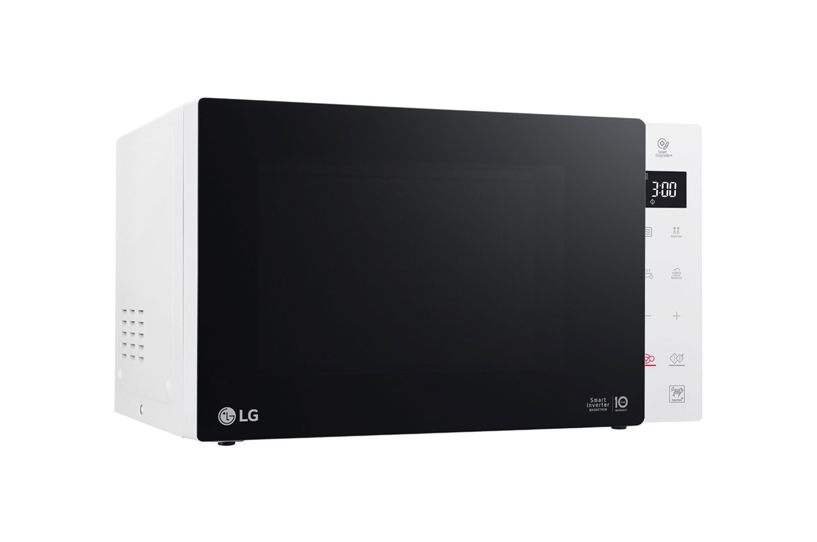 LG Solo-Mikrowelle mit Smart Inverter Technologie | EasyClean | 23 Liter Kapazität | Leistung 1000 Watt | MS23NECBW , MS23NECBW