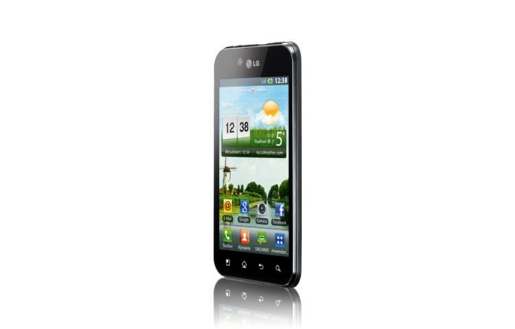 LG OPTIMUS black Touchscreen Smartphone, in elegantem Design, extrem dünn und leicht, mit superhellem NOVA-Display, P970