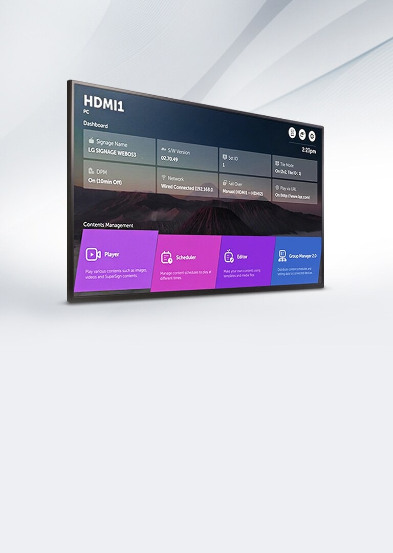 LG Smart Signage Platform webOS