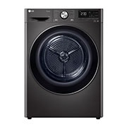 LG Trockner mit Dual Inverter Wärmepumpentechnologie | Automatisch selbstreinigender Kondensator | 8 kg Fassungsvermögen | Wi-Fi-Funktion | Schwarz I Energieeffizienzklasse A+++, RT80V9B