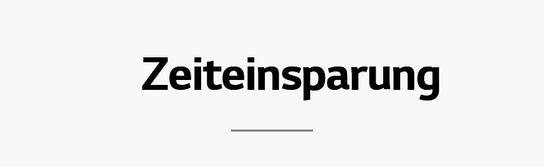Zeiteinsparung
