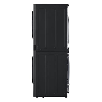 LG WashTower Schwarz (Waschmaschine: A, 12kg, 1350 U./Min.; Trockner: A+++/C, 10kg) Waschmaschine & Trockner in einem Gerät I WT1210BBF, WT1210BBF