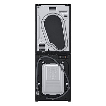 LG WashTower Schwarz (Waschmaschine: A, 12kg, 1350 U./Min.; Trockner: A+++/C, 10kg) Waschmaschine & Trockner in einem Gerät I WT1210BBF, WT1210BBF