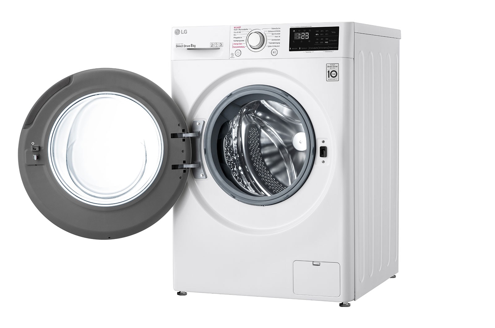 LG Waschmaschine | 8 kg | AI Direct Drive™ | Steam | Neue Wohlfühl-Trommel | weiß | LG F14WM8LN0B, F14WM8LN0B