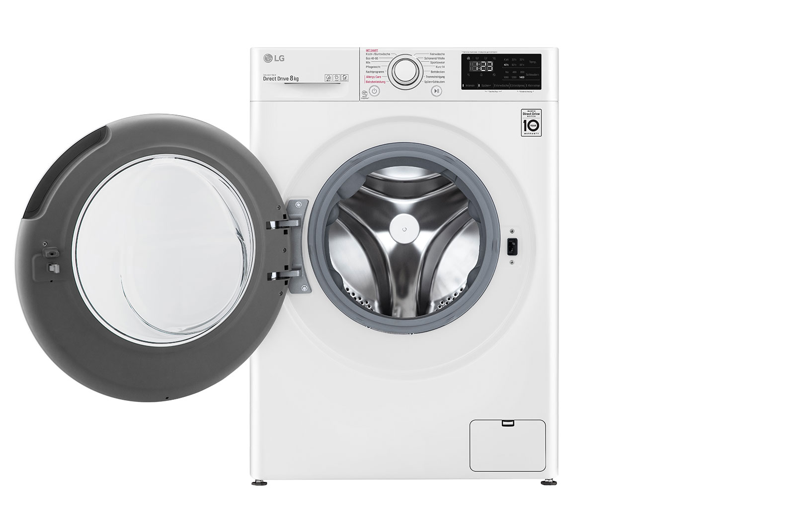 LG Waschmaschine | 8 kg | AI Direct Drive™ | Steam | Neue Wohlfühl-Trommel | weiß | LG F14WM8LN0B, F14WM8LN0B