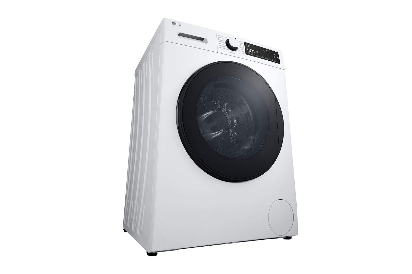 LG Waschmaschine mit 9 kg Kapazität | Energieeffizienzklasse A | 1.400 U/Min. | Weiß mit weißem Bullaugenring | LG F4WN3098M, F4WN3098M