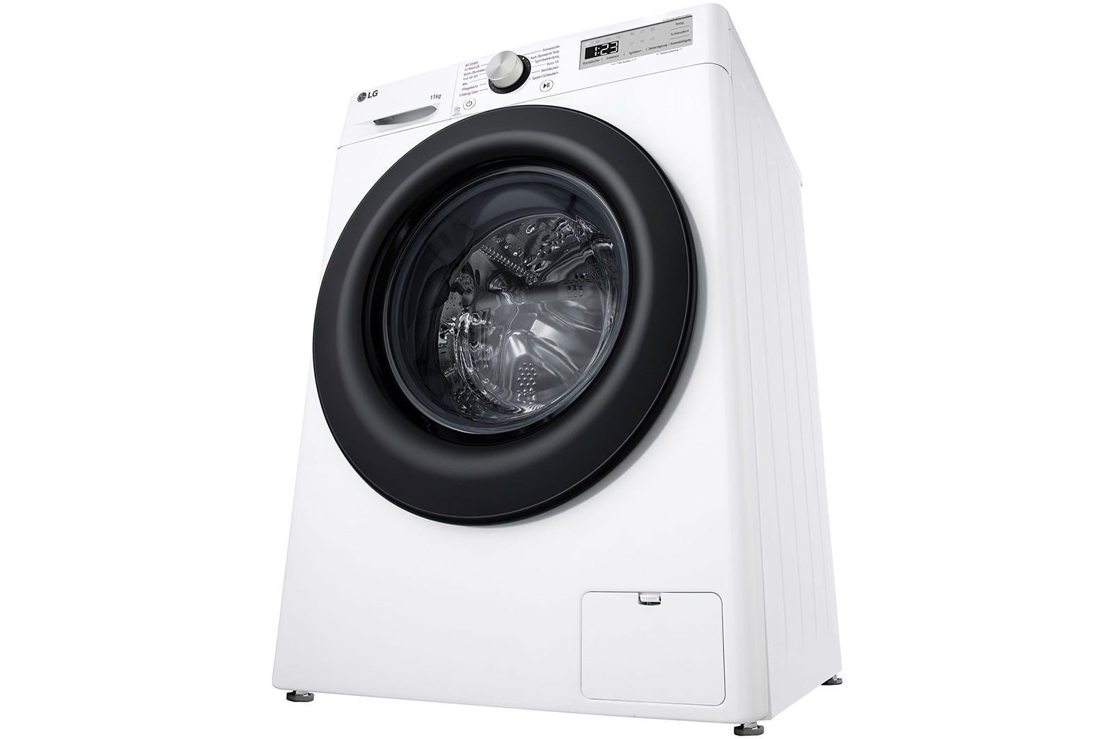 LG Waschmaschine mit 11 kg Kapazität | EEK A | 1.400 U./Min. | Weiß mit schwarzem Bullaugenring | F4WR4911P, F4WR4911P