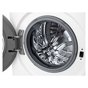 LG Waschmaschine mit 11 kg Kapazität | EEK A | 1.400 U./Min. | Weiß mit schwarzem Bullaugenring | F4WR4911P, F4WR4911P