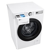 LG Waschmaschine mit 11 kg Kapazität | EEK A | 1.400 U./Min. | Weiß mit schwarzem Bullaugenring | F4WR4911P, F4WR4911P