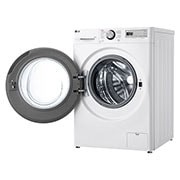 LG Waschmaschine mit 11 kg Kapazität | EEK A | 1.400 U./Min. | Weiß mit schwarzem Bullaugenring | F4WR4911P, F4WR4911P