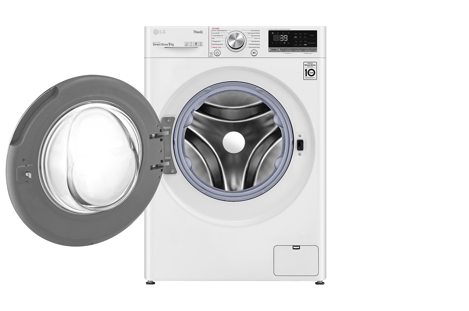 LG Waschmaschine | 9 kg | AI DD™ | Steam | TurboWash™ 360° | LG F4WV709P1E, F4WV709P1E