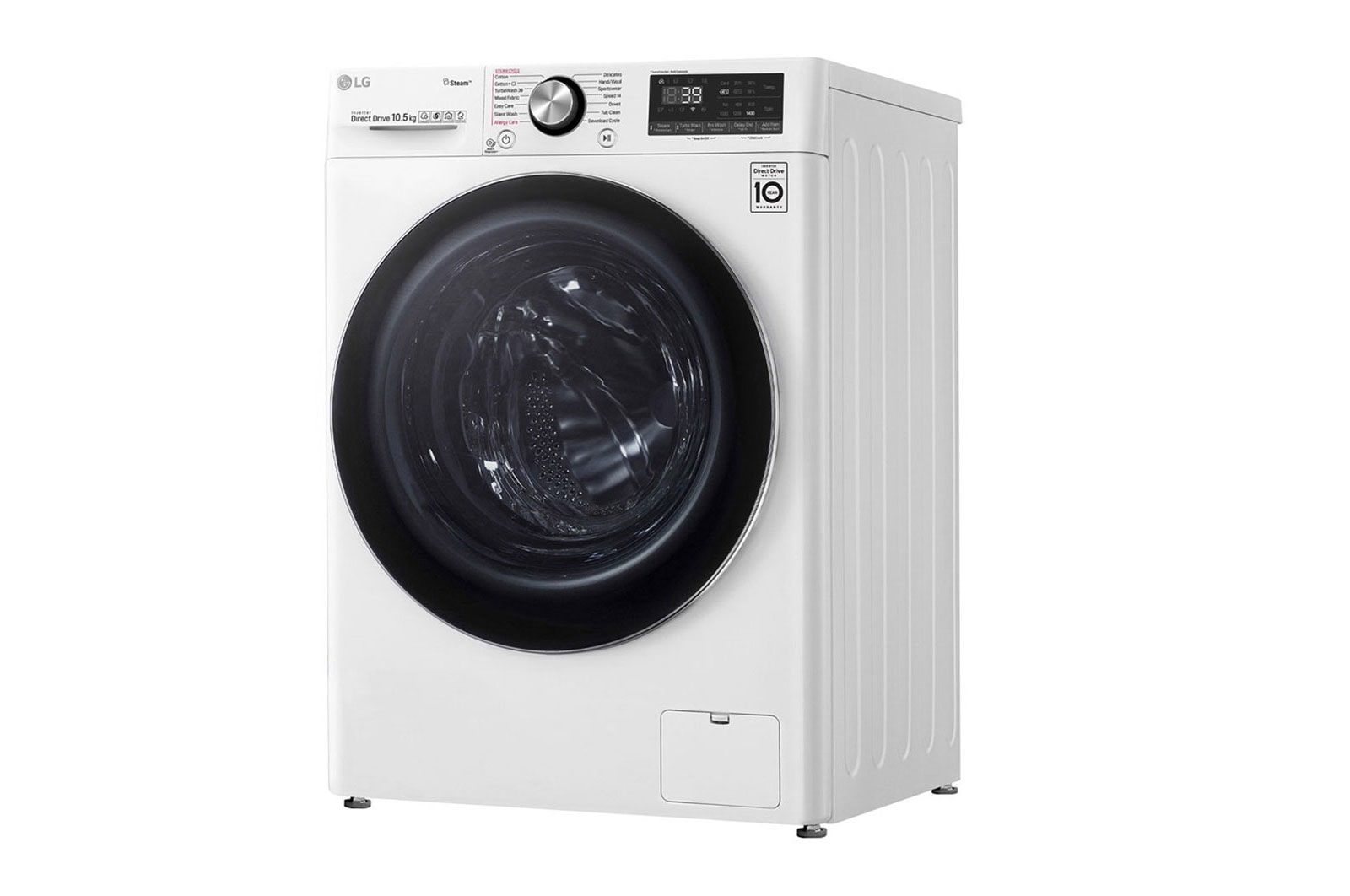 LG Waschmaschine | 10,5 kg| AI DD™ | Steam+™ | TurboWash™360° | Aqualock | Neue Wohlfühl-Trommel, F4WV910P2