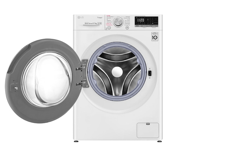 LG Waschtrockner | 8 kg Waschen/ 5kg Trocknen | AI DD™ | Steam, V4WD850