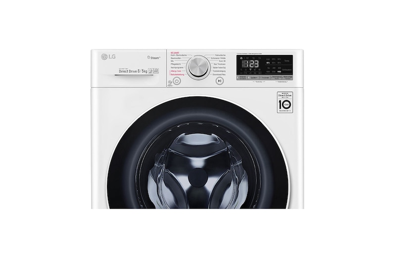 LG Waschtrockner | 8 kg Waschen/ 5kg Trocknen | AI DD™ | Steam, V4WD850