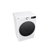 LG Waschtrockner mit 1.200 U./Min. | EEK A/E | 9 kg Waschen | 5 kg Trocknen | Weiß mit schwarzem Bullaugenring | V5WD95SLIM, V5WD95SLIM