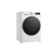 LG Waschtrockner mit 1.200 U./Min. | EEK A/E | 9 kg Waschen | 5 kg Trocknen | Weiß mit schwarzem Bullaugenring | V5WD95SLIM, V5WD95SLIM