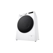 LG Waschtrockner mit 1.200 U./Min. | EEK A/E | 9 kg Waschen | 5 kg Trocknen | Weiß mit schwarzem Bullaugenring | V5WD95SLIM, V5WD95SLIM