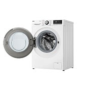 LG Waschtrockner mit 1.400 U./Min. | EEK D/A | 9 kg Waschen | 6 kg Trocknen | Weiß mit schwarzem Bullaugenring | W4WR7096Y, W4WR7096Y