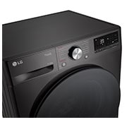 LG Waschtrockner mit 1.400 U./Min. | EEK D/A | 11 kg Waschen | 6 kg Trocknen | Schwarz mit schwarzem Bullaugenring | W4WR70E6YB, W4WR70E6YB