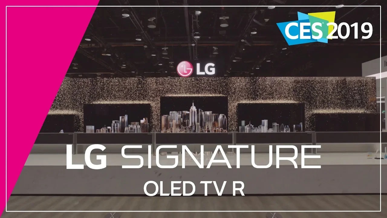 LG at CES 2019 - LG SIGNATURE OLED Rollable TV