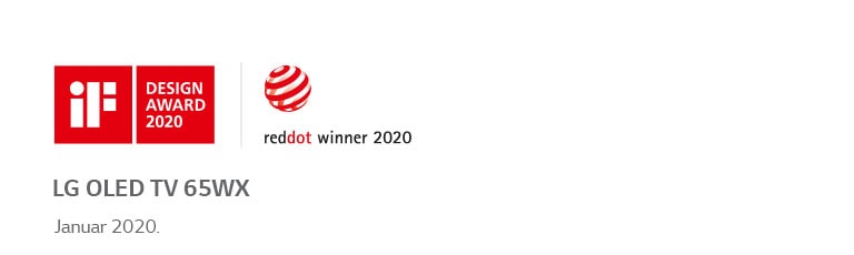 Das Zeichen des IF Design Award 2020, Reddot Design Award 2020 